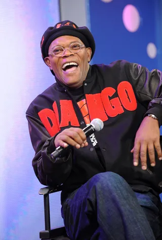 Samuel L. Jackson on cursing during his appearance with Kenan Thompson on Saturday Night Live:&nbsp; -  “I only said 'fuh' not 'f***!' [Kenan] was sposed to cut off [me saying] 'b***s****' [but]&nbsp;blew it!”  &nbsp;(Photo: Craig Barritt/Getty Images)