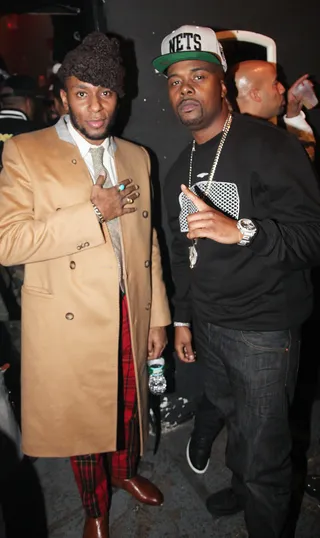 Brooklyn's Finest - Mos Def and Memphis Bleek represent their borough at the Roc-A-Fella Reunion Concert at Gramercy Theatre in New York City.(Photo: Johnny Nunez/WireImage)