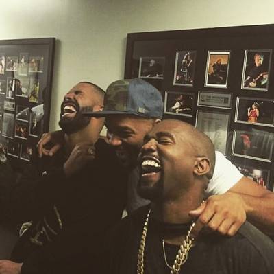 Drake, @champagnepapi - The 6 God, Yeezy and The Fresh Prince had some laughs at OVO Fest this summer and Meek Mill seemed to be the butt of the jokes.(Photo: Drake via Instagram)