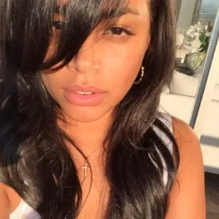 Lauren London - Even with bangs in her eyes, the actress is gorgeous with or with a #beat face.(Photo: Lauren London via Instagram)