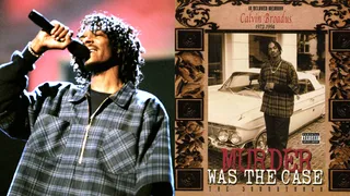 Murder Was the Case  - One of Snoop's most classic performances was at the 1994 MTV VMAs where he performed his hit "Murder Was the Case." Shortly thereafter, Snoop turned himself in to the authorities in one the most tiring trials of his career, where he was faced with murder charges. Luckily the rap star made it through! (Photos from Left: Jeff Kravitz/FilmMagic, Death Row Records)
