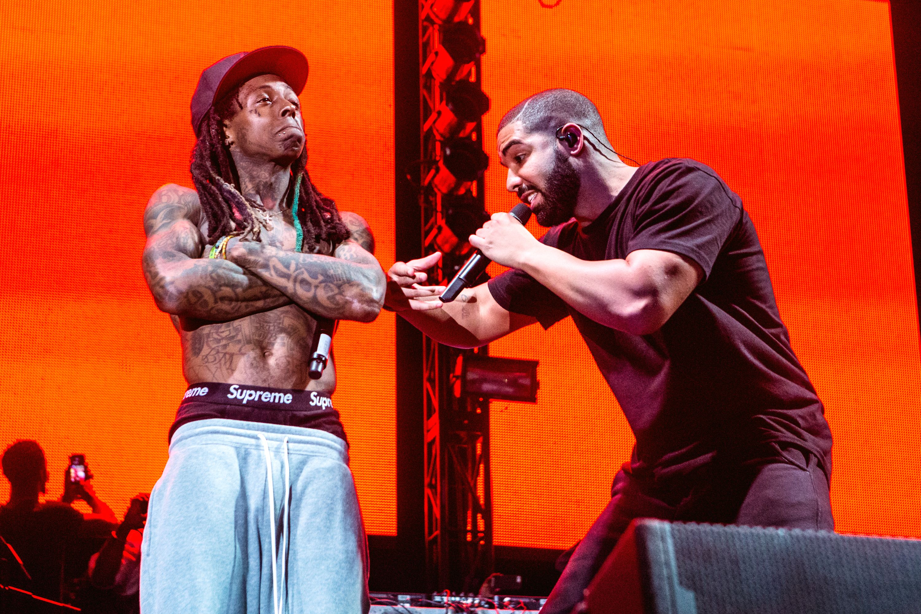Drake Charges Up Lil Image 3 from Lil Weezyana Fest Highlights BET