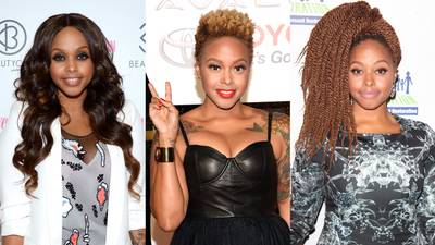 Hype Hair  - Chrisette debuts new hairstyles often. She has transitioned from blonde to brunette, weaved up to natural and many more. People love her constant hair journey, which she features on her personal site. (Photos from left: Andrew Toth/Getty Images for BeautyCon NYC, Jason Kempin/Getty Images for BET, PNP/WENN.com)
