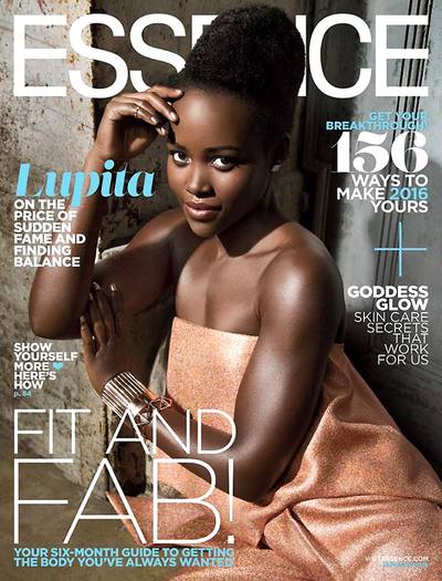 Lupita Nyong’o on Essence - While there’s not much known about Maz Kanata, the character she plays in Star Wars: The Force Awakens, the Oscar-winning actress does open up about what made the role a clear yes. &quot;I was on the way to the beach and all of sudden J.J. [Abrams, the director] is on the phone,&quot; she says. &quot;I asked to see the script and they flew someone to Morocco with the script so I could read it. I was immediately interested in the character. I like to get lost in the transformation and I felt like this character would offer me that.&quot;   (Photo: Essence Magazine, January 2016)
