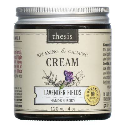 Thesis Beauty Body Cream Lavender Fields - $22.95 - Shea butter is, no doubt, one of the best moisturizers out there. This product blends the protective properties of shea with Vitamin E for an exceptionally rich and moisturizing, heavenly scented, lavender body cream. This is the ultimate cream for dry and cracked skin.(Photo: Courtesy of www.thesisbeauty.com)