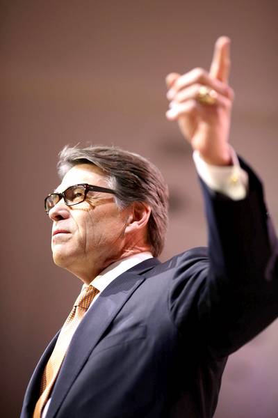 NATIONAL HARBOR, MD - MARCH 07:  Texas Governor Rick Perry speaks during the second day of the Conservative Political Action Conference at the Gaylord International Hotel and Conference Center March 7, 2014 in National Harbor, Maryland. The CPAC annual meeting brings together conservative politicians, pundits and their supporters for speeches, panels and classes.  (Photo: Chip Somodevilla/Getty Images)