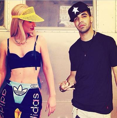 Iggy Azalea @thenewclassic - Drake pays his friend, Grand Hustle artist Iggy Azalea, a visit on the set of her new video for the single &quot;Work,&quot; off her much anticipated debut album The New Classic.&nbsp;(Photo: Instagram via Iggy Azalea)