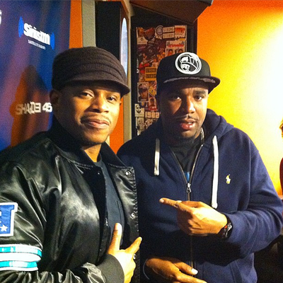 N.O.R.E. @mrsuperslime -  N.O.R.E., who now goes by P.A.P.I., poses for this photo op with MTV's Sway at Sirius XM station Shade45. (Photo: Instagram via N.O.R.E.)
