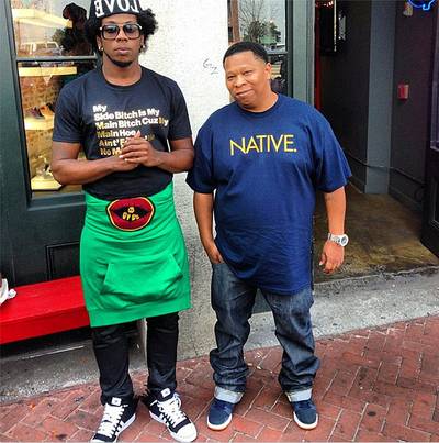 Trinidad James @trinidadjamesgg - Trinidad James shows off his shoe game by Jeremy Scott in this flick with veteran rapper/producer Mannie Fresh. (Photo: Instagram via Trinidad James)