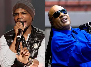 Kirk Franklin and Stevie Wonder - Musical greats Kirk Franklin and Stevie Wonder brought down the house in 2006.(Photos from left: BET, AP Photo/Carolyn Kaster)