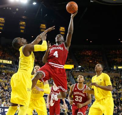 Hoosiers Go Big - The No. 2 ranked Indiana Hoosiers pulled out a narrow victory over No. 7 ranked Michigan Wolverines 72-71. Indiana earned its first outright Big Ten Championship title since 1993 and will have the No. 1 seed in the Big Ten Tournament in Chicago this week.&nbsp;(Photo: Gregory Shamus/Getty Images)
