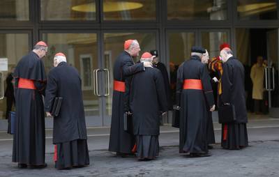 Cardinals Gather to Choose Next Pope - The conclave to choose the next pope will start today. The process is expected to take three days.&nbsp;(Photo: AP Photo/Alessandra Tarantino)
