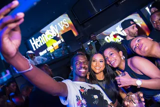 Kae and Friends - Karrueche taking a selfie with fans at the Hennessy V.S Takeover at Ascend Nightclub in Boston.(Photo: Bryan Trench, PMG Media Group)&nbsp;