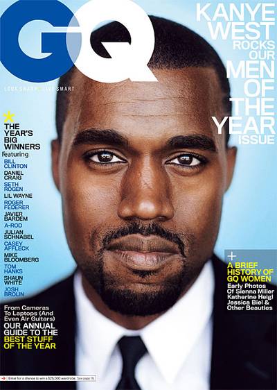 Kanye West - In December 2007, Kanye West was named GQ's &quot;Graduate&quot; in their annual Men of the Year issue, shortly after the release of his third studio album, Graduation. In the article, he talked about what the world should expect from his reign ? and so far has proven to be mostly right.(Photo: GQ Magazine, December 2007)