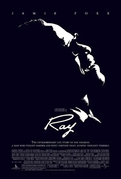 Ray - Jamie Foxx stars in this critically acclaimed film, which explores the life and career of the musical genius Ray Charles. Foxx won an Academy Award for Best Actor in a Leading Role for his performance.&nbsp; (Photo: Universal Pictures)