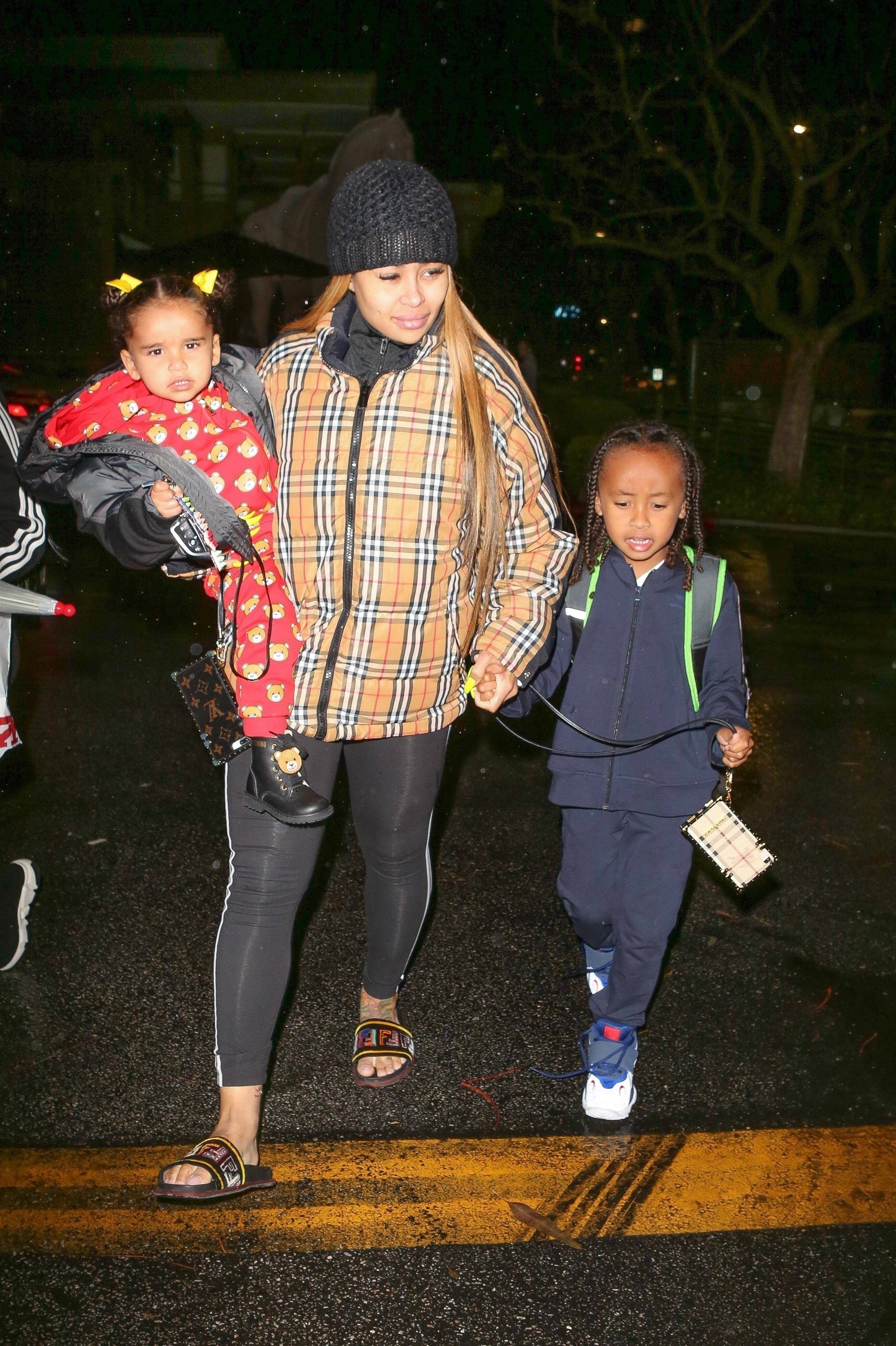 Blac Chyna Takes Her Children, Dream Kardashian And King Cairo, To