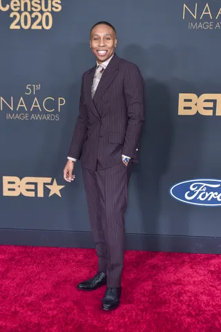 Lena Waithe commanded attention in a neatly tailored suit. - (Photo by Aaron J. Thornton/FilmMagic)