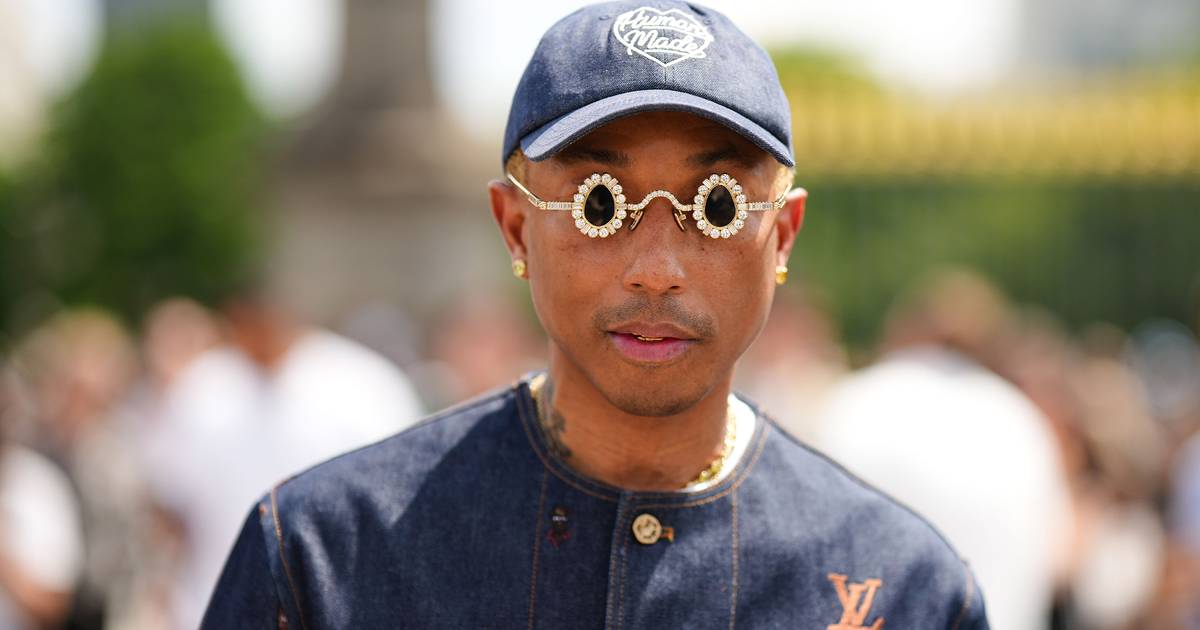 Pharrell Williams Wears $1 Million Louis Vuitton Bag at Loewe's