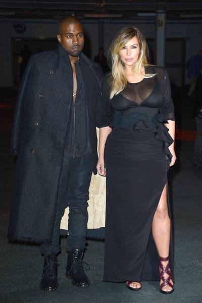 KimYe Post-Baby - In her first uber public appearance since giving birth to North, Kim Kardashian accompanied Kanye West to Paris for Fashion Week. She looks absolutely amazing and like she's taking her fashion to the next level. Work, Kim!   (Photo: Pascal Le Segretain/Getty Images)
