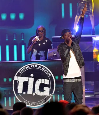 Rich Forever - We know some of you rappers were feeling some type of way, but getting Uncle Snoop together with Atlanta's next big star, Rich Homie Quan, is just the way we do it at the BET Hip Hop Awards. (Photo: Rick Diamond/BET/Getty Images for BET)