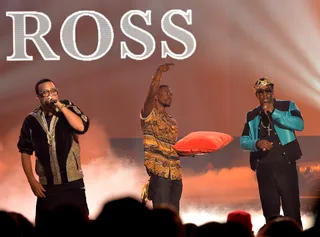 The Crown - French Montana got a royal assist from Diddy. The hip hop cash king came out to drop a verse on French's "Ain't Worried About Nothin" remix.Photo: Rick Diamond/BET/Getty Images for BET)