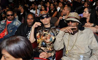 Thuggish, Ruggish, Bones - Hip hop pioneers and legends Bone Thugs-N-Harmony showed up and showed out enjoying the show before taking the stage.  (Photo: Moses Robinson/BET/Getty Images for BET)