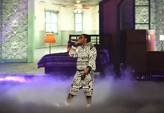 2 Chainz - 2 Chainz was back on the BET Hip Hop Awards stage for the second year in a row. This time he went solo to perform the latest cut, "Fork," from his sophomore album, B.O.A.T.S. II: Me Time. (Photo: Rick Diamond/BET/Getty Images for BET)