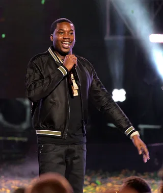 Next Level - From the &quot;Intro&quot; to a crowd-pleasing outro. Meek closed out his set with the new MMG club banger &quot;Levels.&quot;(Photo: Rick Diamond/BET/Getty Images for BET)