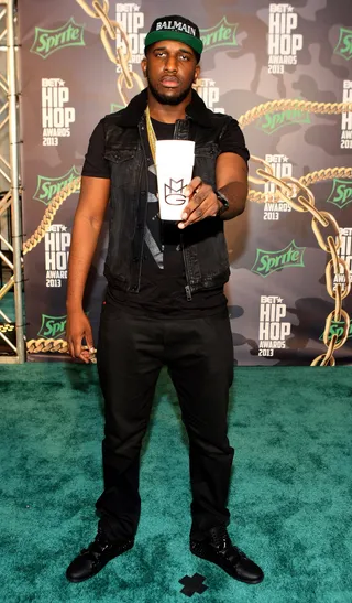 DJ Scream&nbsp; - Rocking black from head to toe, DJ of the Year nominee DJ Screams takes an "all-black everything" approach.&nbsp;&nbsp;(Photo: Bennett Raglin/BET/Getty Images for BET)