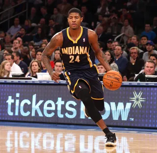 Indiana Pacers Sign Paul George - The Indiana Pacers Wednesday signed a five-year contract with forward Paul George that guarantees him between $80 and $90 million. The deal comes just days before NBA training camp starts on Saturday.(Photo: Bruce Bennett/Getty Images)