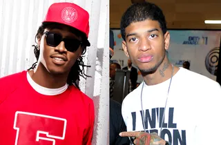 "Racks" - While this may not be Future's song, it's worth noting that rapper YC received a BET Hip Hop Awards nomination for this track that Future penned the hook for, further proving his love for words and ability to create athemic tracks. (Photos from left: Epic Records, Adrian Sidney/PictureGroup)