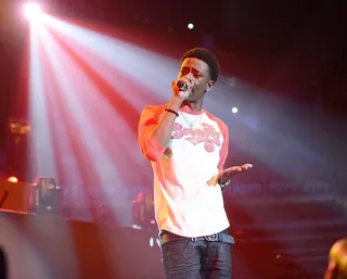 Rich Homie Quan - Rich Homie Quan suffered two seizures on May 6, 2014, while shooting his video in Atlanta with L.A. rapper Problem for their hit single &quot;Walk Thru.&quot;&nbsp;Exhaust and fatigue were cited as the cause for the ATL upstart's attack.(Photo: Paras Griffin /Landov)