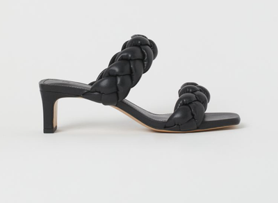 H&amp;M -&nbsp;Braided Slip-in Sandals $30 - With the summertime around the corner, these black braided sandals by H&amp;M are great for a mom who loves style but doesn't want to sacrifice comfort! Buy Here! H&M