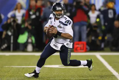 Game Over - By the fourth quarter, Seattle scored 43 points, putting numbers on the board in every quarter.&nbsp; The No. 1 defense held off the Broncos only, allowing them to score a total of eight points the entire game. Seattle's victory would make Russell Wilson the second Black starting QB to win a Superl Bowl.(Photo: Kevin C. Cox/Getty Images)