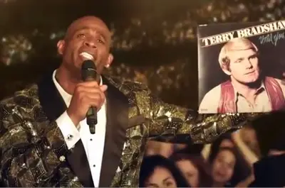 Pepsi - There is a lot going on in this Pepsi Super Bowl ad, which aired during the Grammys this past weekend. The commercial features former NFL player Deion Sanders, who sings in Auto-Tune, and other retired stars who take part in ridiculous antics mocking music’s biggest stars.&nbsp;(Photo: Pepsi)