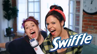 Swiffle - Swiffle, a new vacuum that “makes you feel like a CEO,” criticized past&nbsp;sexist and rejected Super Bowl commercials in the ad. Two women poke fun at gender stereotypes and women’s issues such as income inequality. &quot;Inequality? More like girls have way more fun-e-ality,&quot; a woman in the commercial says.(Photo: Swiffle)