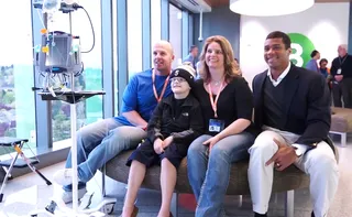 Russell Wilson - Wilson melted hearts at a press conference when he pulled out a wallet made of duct tape that a patient at Children's Hospital made for him. (Photo: Courtesy Seattle Childrens via Youtube)