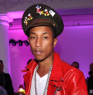 General P - We’d never dream of adorning a military general’s hat with Mickey Mouse decals. It’s this type of imagination that makes Pharrell a trendsetter.  (Photo: Dimitrios Kambouris/Getty Images for Dior)