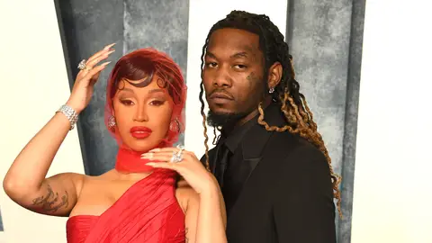 Cardi B, Offset arrives at the Vanity Fair Oscar Party Hosted By Radhika Jones at Wallis Annenberg Center for the Performing Arts on March 12, 2023 in Beverly Hills, California. 