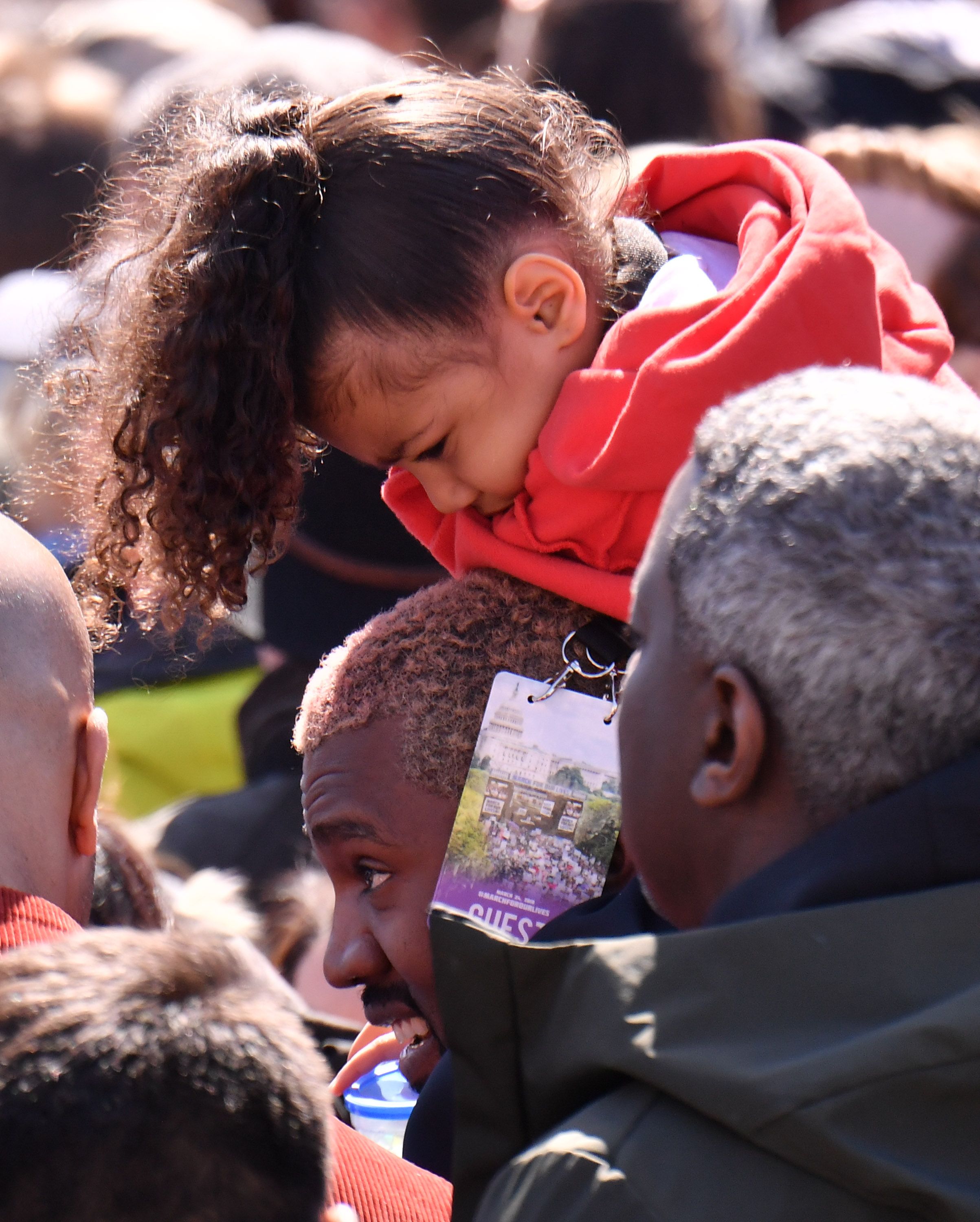 Kanye and North West - We love the bond between Kanye and North! Kim Kardashian and Kanye West brought their daughter, North West, to March For Our Lives in Washington, D.C., this weekend. (Photo:&nbsp;George Pimentel/Getty Images)