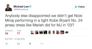 Michael Lee @MrMichaelLee&nbsp; - Come to think of it...did Kobe and his fans get robbed?(Photo: Michael Lee via Twitter)