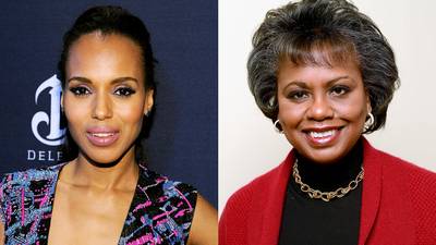 Scandal - Scandal star Kerry Washington is about to take on a real life scandal in a new role. She's signed on to play Anita Hill, an attorney who in 1991 accused Supreme Court justice nominee Clarence Thomas of sexual harassment. The movie, titled Confirmation, is an HBO production.   (Photos from Left: Angela Weiss/Getty Images for FIJI Water, Larry Busacca/Getty Images)