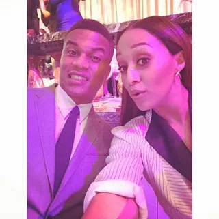 Tia Mowry&nbsp;@tiadmowry - &quot;Always hard getting this one to take a selfie. Lord help me!&quot;  A couple who makes silly faces together stays together? We hope so. We adore these two. (Photo: Tia Mowry via Instagram)