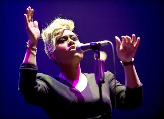 Her Beginnings - Folks first heard Emeli Sandé's soulful soprano when she sang the hook on popular U.K. rapper Chipmunk's "Diamond Ring," which immediately charted top 10 in the U.K. Soon, she'd move on to writing hits with U.K. producer Naughty Boy for artists like Aleesha Dixon, Cheryl Cole and Tinie Tempah.(Photo: Rob Verhorst/Redferns)