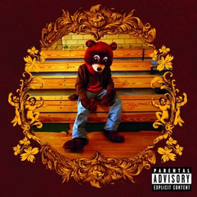 Kanye West, The College Dropout - Kanye West has played an integral part in creating and popularizing an array of styles and images. Among those is the College Dropout bear, a mascot suit that Yeezy wore on his debut album cover. In different forms, a bear would later appear on the covers of his next two albums, Late Registration and Graduation.&nbsp;(Photo: Roc-a-Fella Records, Def Jam)