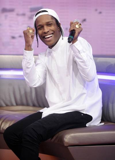A$AP Rocky - August 20, 2013 - A$AP Rocky arrives fashionable as usual on 106 and performs with his fellow A$AP Mob member, A$AP Ferg.Watch a clip now!&nbsp;&nbsp;