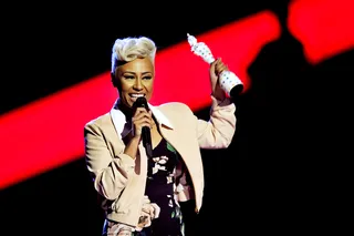 Early Recognition - Although Sandé has only released one album, the burgeoning diva has received many awards including two MOBO Awards, numerous Brit Awards, and recently the Mastercard British Album of the Year award on stage during the Brit Awards 2013.   (Photo: Matt Kent/Getty Images)