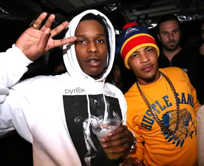 T.I. Featuring A$AP Rocky, 'Wildside' - A$AP Rocky is heavily influenced by rap from below the Mason-Dixon. Getting a co-sign from the King of the South, who tapped him to appear on this hedonistic track from his recent album Trouble Man, was a great look.   (Photo: Johnny Nunez/Getty Images)