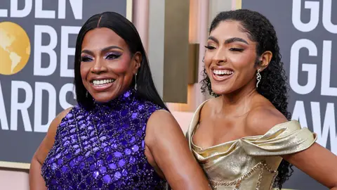 Sheryl Lee Ralph and Ivy Maurice arrive to the 80th Golden Globe Awards held at the Beverly Hilton Hotel on January 10, 2023. -- 