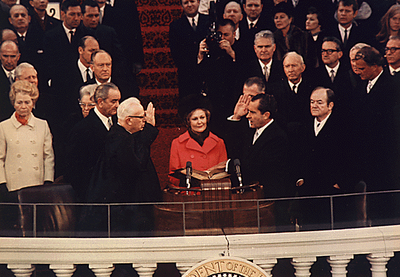 1969 – Richard M. Nixon’s First Inauguration  - Rev. Charles Ewbank Tucker, the presiding bishop of the African Methodist Episcopal Zion Church, delivered the invocation.(Photo: Library of Congress)